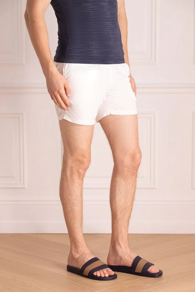 MC2 Saint Barth man men's white swimming trunks made of polyamide and elastane. 179660 - photo 3