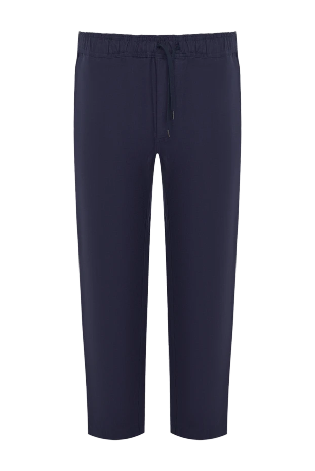 Derek Rose blue linen pants for men 144444 - photo 1