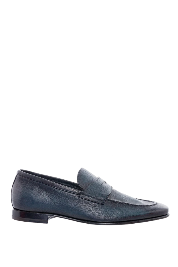 Barrett blue leather loafers for men 144449 - photo 1