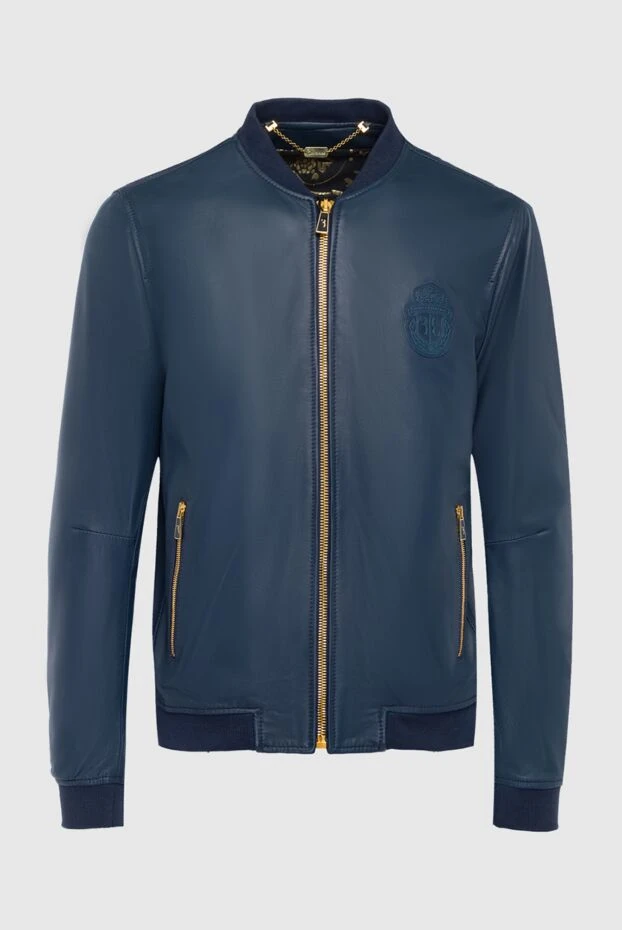 Billionaire мужские куртка кожаная синяя мужская купить с ценами и фото 144514 - фото 1