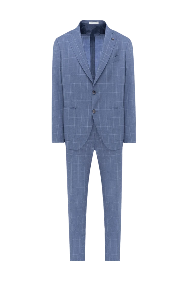 Sartoria Latorre мужские костюм мужской из шерсти голубой 144517 - фото 1