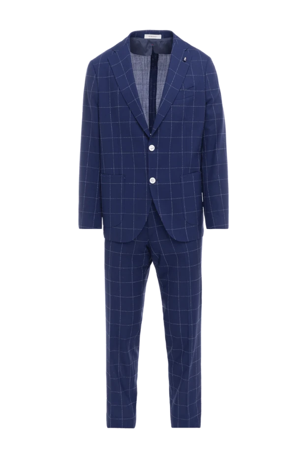 Sartoria Latorre мужские костюм мужской из шерсти синий купить с ценами и фото 144518 - фото 1