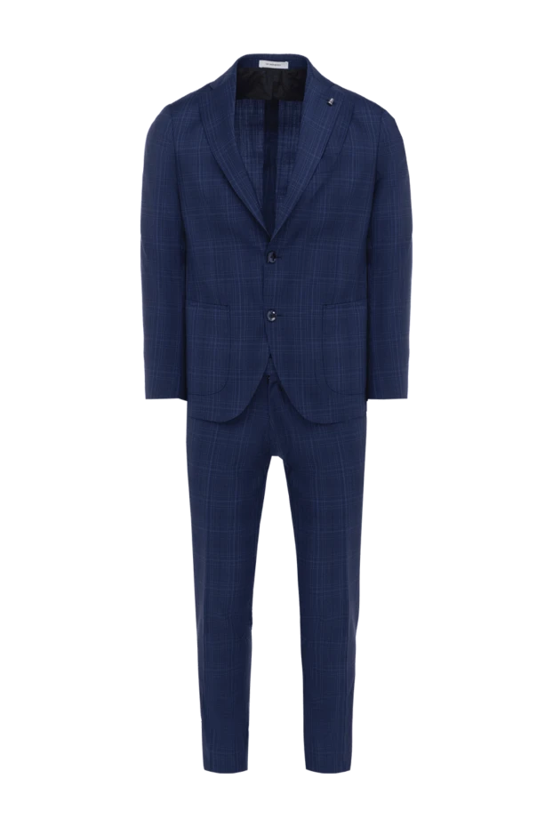 Sartoria Latorre мужские костюм мужской из шерсти синий купить с ценами и фото 144519 - фото 1