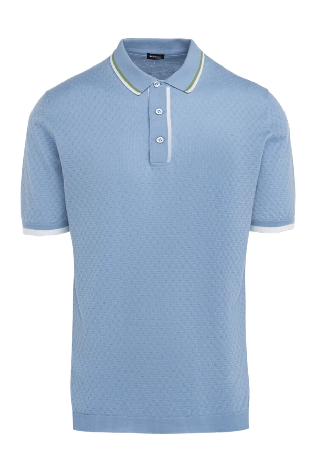 Kiton blue cotton polo for men 144544 - photo 1