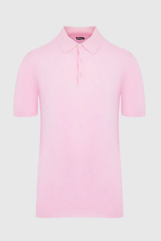 Kiton cotton polo pink for men 144560 - photo 1