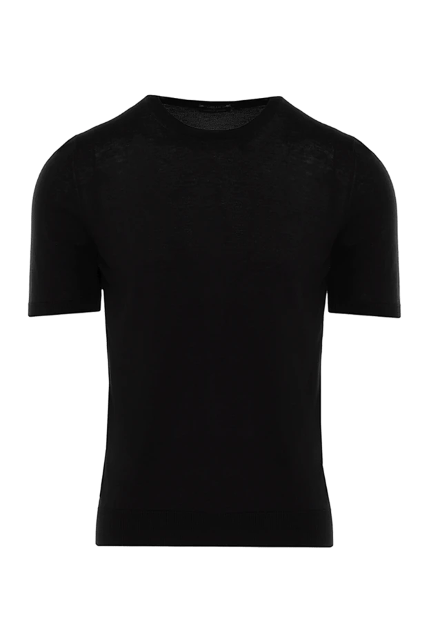 Barba Napoli man silk short sleeve jumper black for men buy with prices and photos 144570 - photo 1
