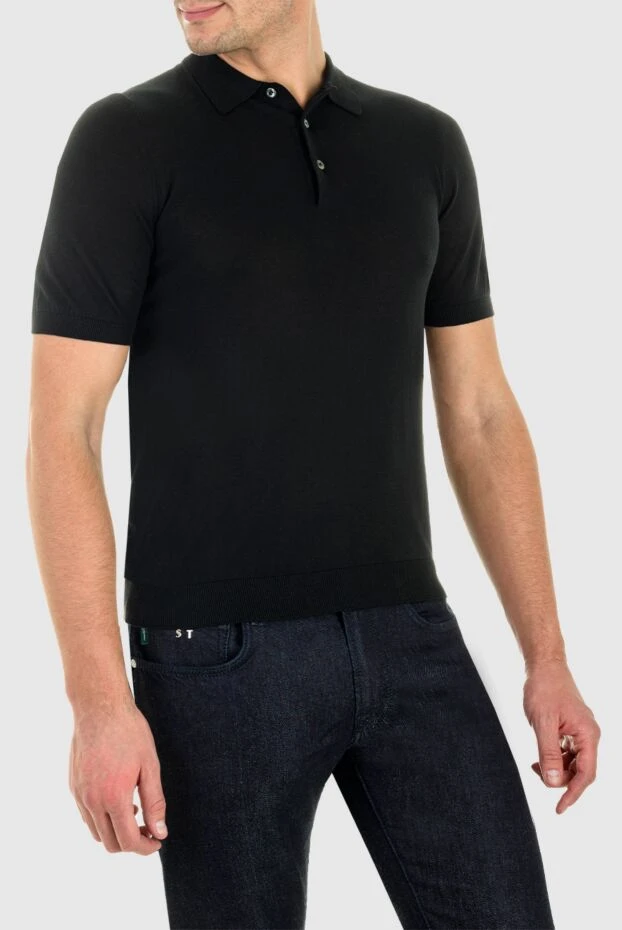 Barba Napoli man black silk polo for men buy with prices and photos 144580 - photo 2