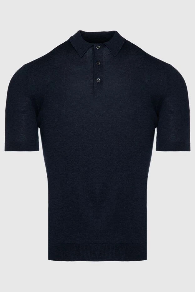 Barba Napoli man silk polo blue for men 144581 - photo 1