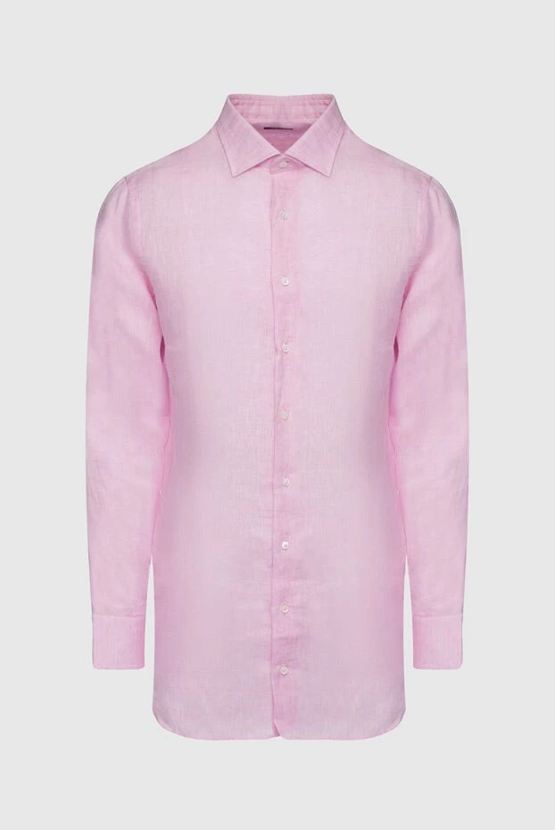 Tombolini man pink linen shirt for men buy with prices and photos 144591 - photo 1