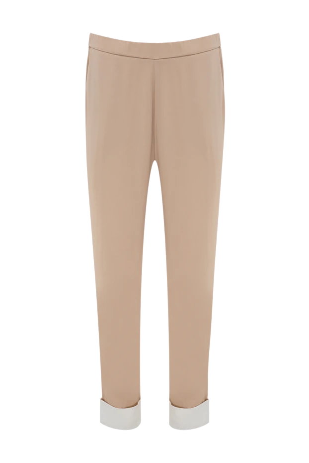 Panicale woman beige acrylic and viscose trousers for women buy with prices and photos 144600 - photo 1