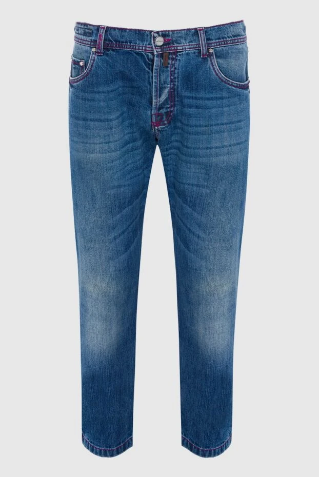 Kiton мужские джинсы из хлопка синие мужские купить с ценами и фото 144604 - фото 1
