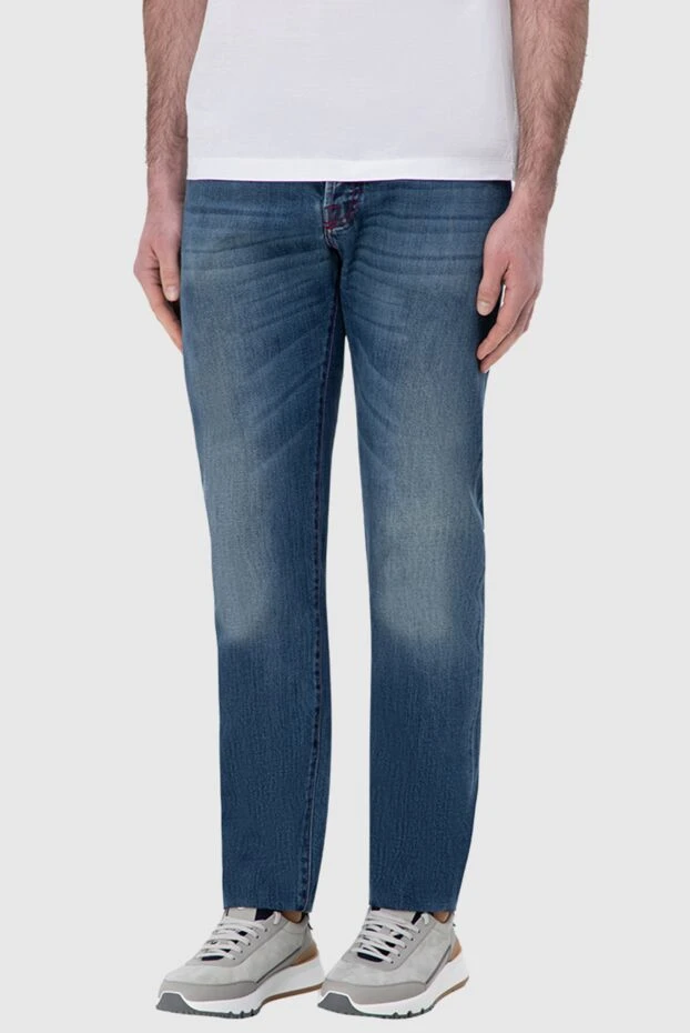 Kiton man blue cotton jeans for men 144604 - photo 2