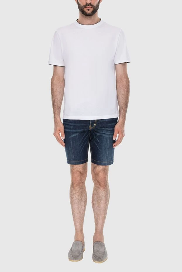 Dsquared2 denim shorts with branded patch on the waistband 197086 - photo 2
