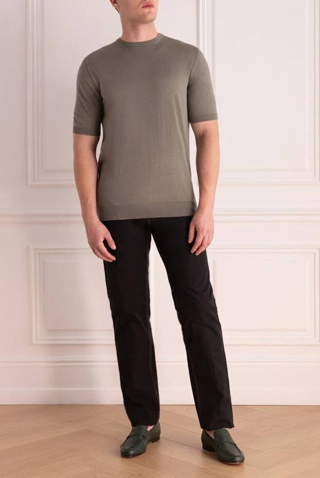 Stefano Ricci джинсы из хлопка синие мужские 144666 - фото 2