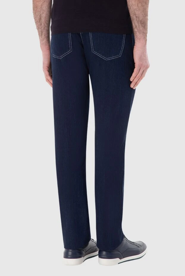 Stefano Ricci джинсы из хлопка синие мужские 144669 - фото 3