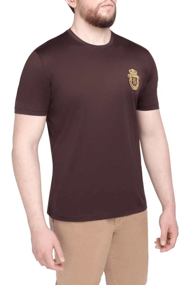 Billionaire brown cotton t-shirt for men 196941 - photo 3