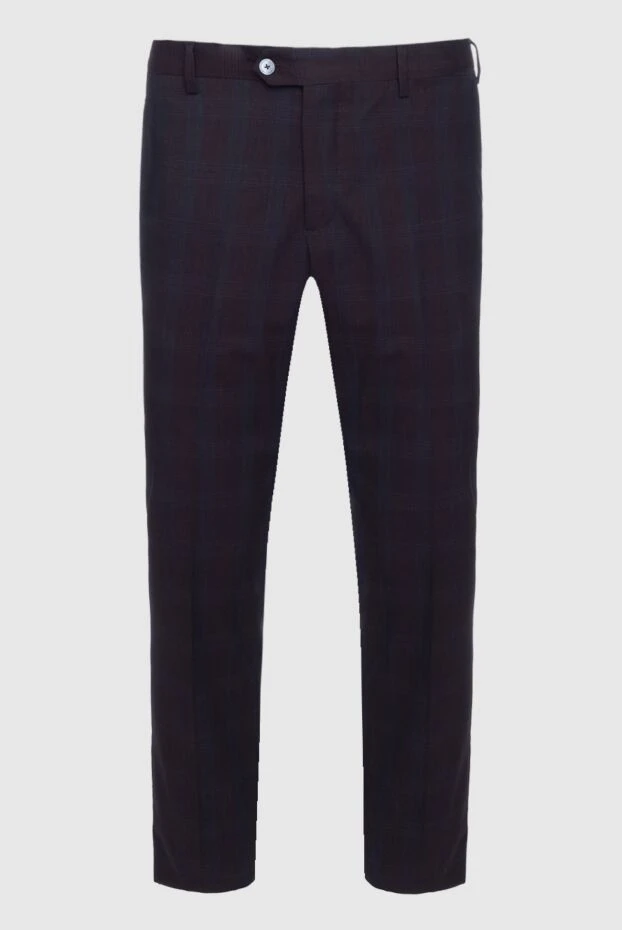Cesare di Napoli мужские брюки из шерсти коричневые мужские купить с ценами и фото 144715 - фото 1