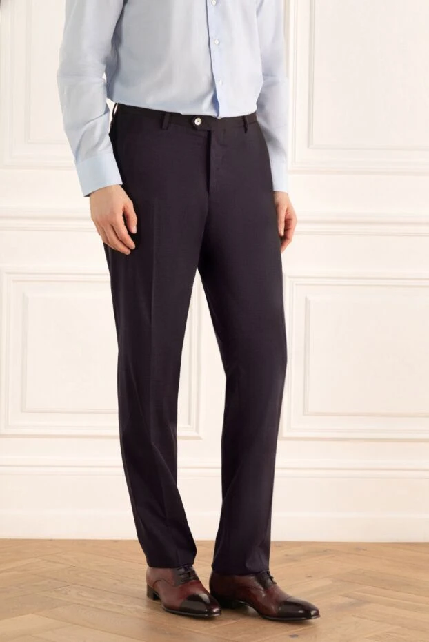 Jacob Cohen man blue wool and silk jeans for men 148845 - photo 3