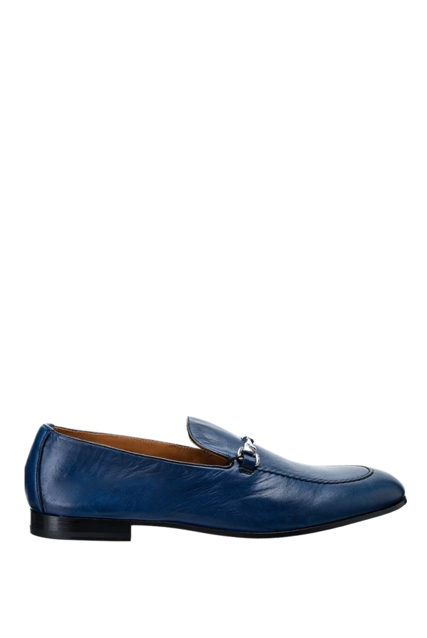 Doucal`s man blue leather loafers for men buy with prices and photos 144730 - photo 1
