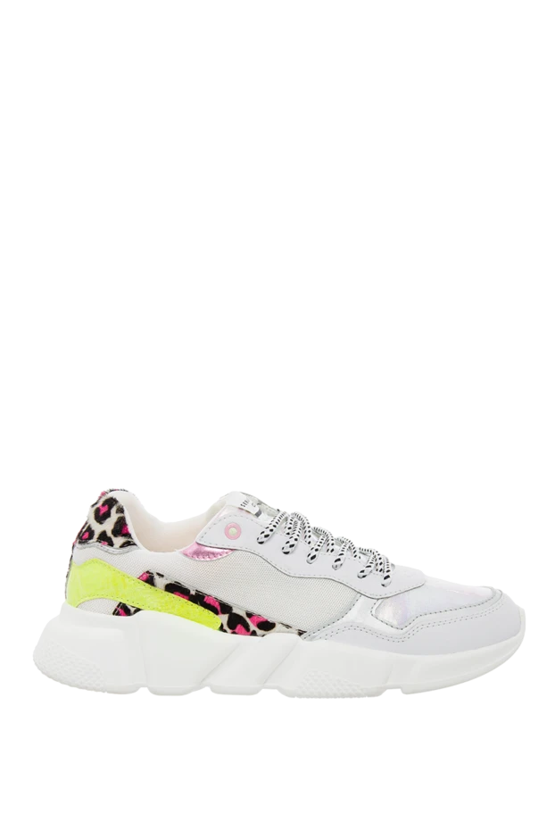 Serafini woman white leather and textile sneakers for women buy with prices and photos 144741 - photo 1