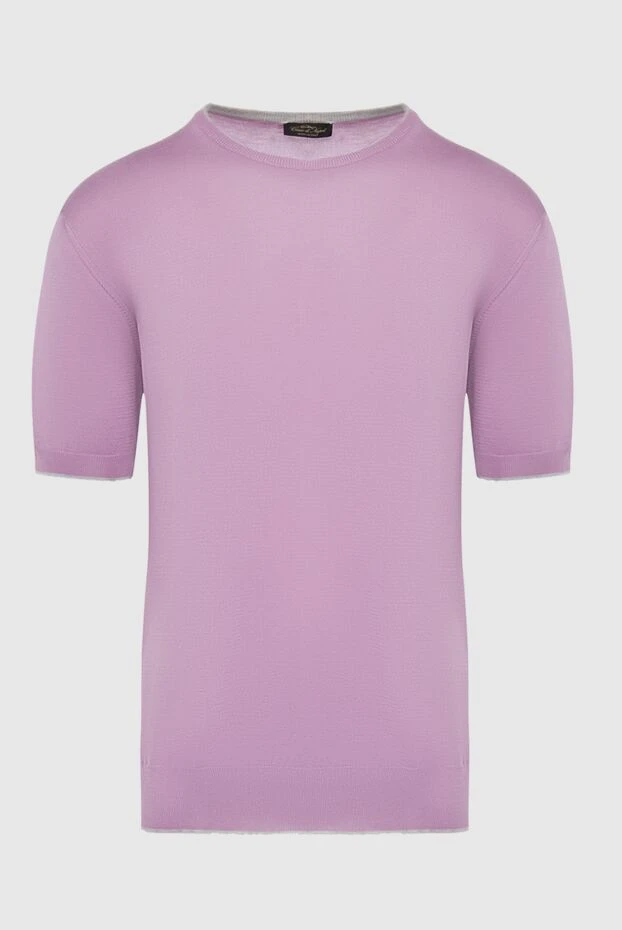 Cesare di Napoli pink short-sleeve jumper for men 196915 - photo 1