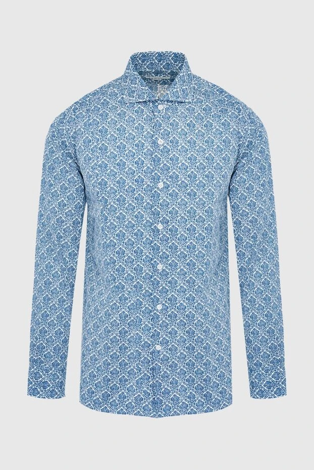 Orian blue cotton shirt for men 144769 - photo 1