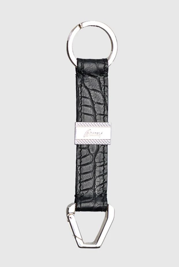 Brioni man black alligator keychain for men 144859 - photo 1