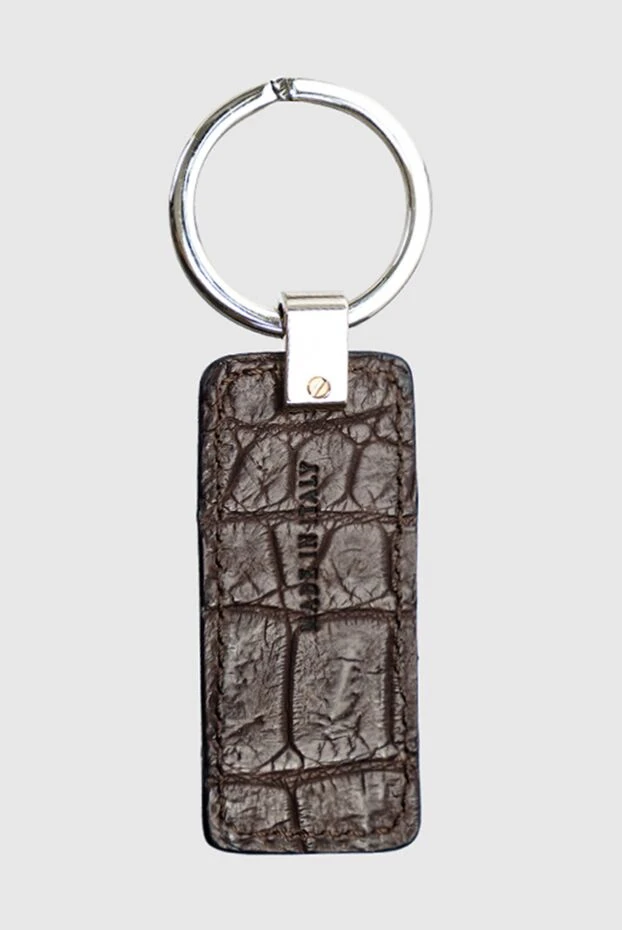 Brioni man brown crocodile leather keychain for men buy with prices and photos 144862 - photo 2