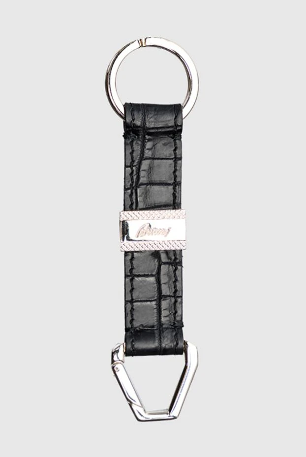 Brioni man black crocodile leather keychain for men buy with prices and photos 144864 - photo 1