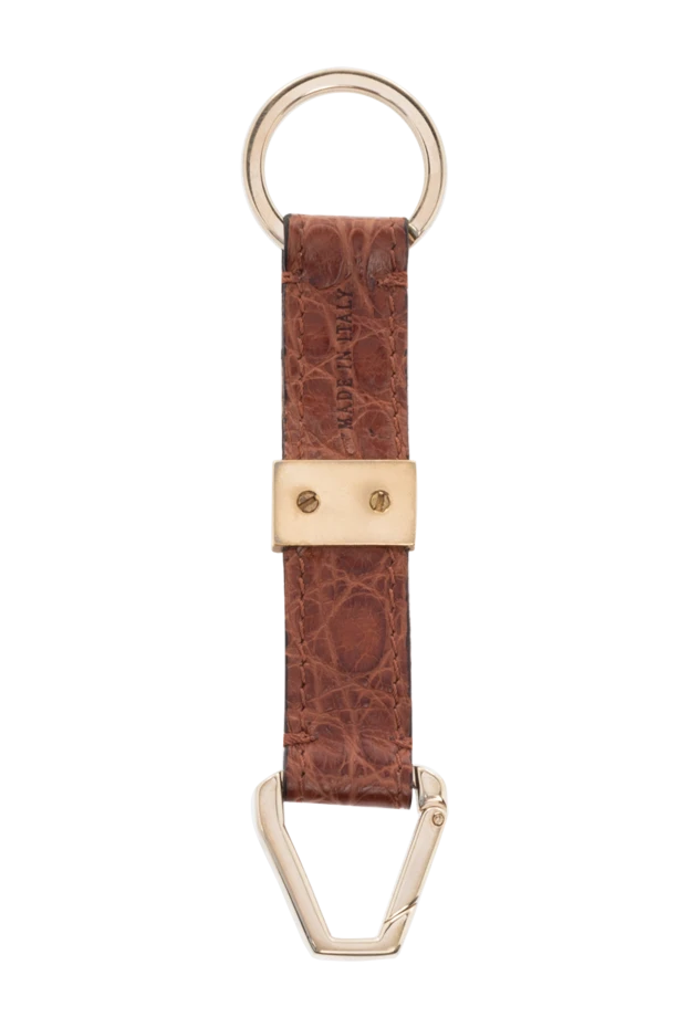 Brioni man brown crocodile leather keychain for men buy with prices and photos 144866 - photo 2