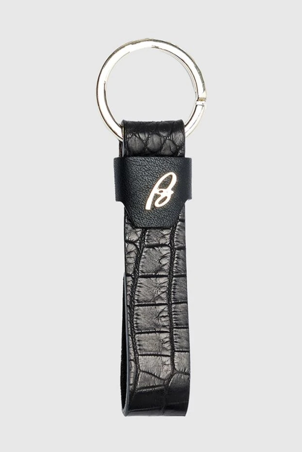 Brioni keychain from crocodile leather black for men 144868 - photo 1