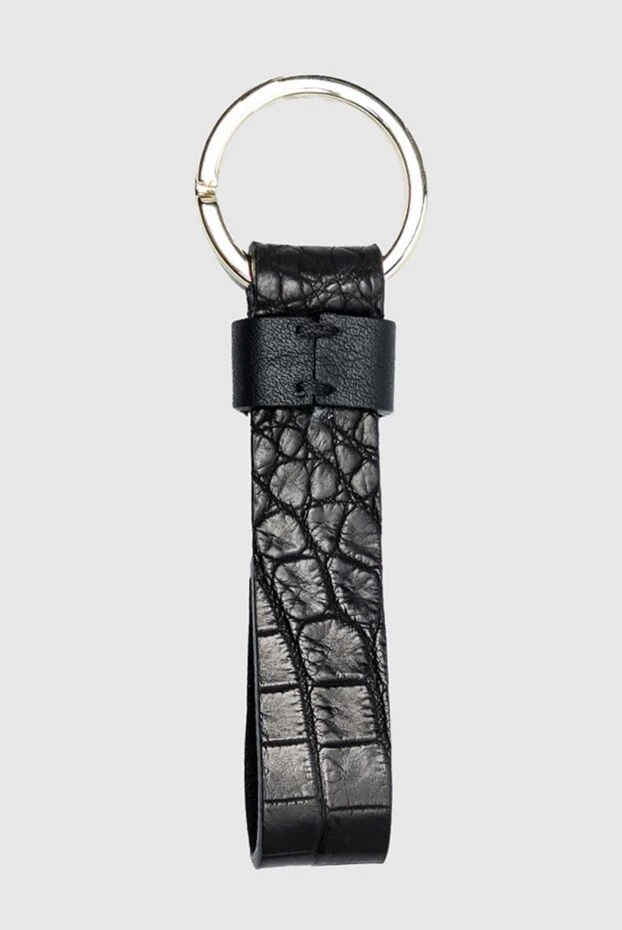 Brioni man black crocodile leather keychain for men 144868 - photo 2