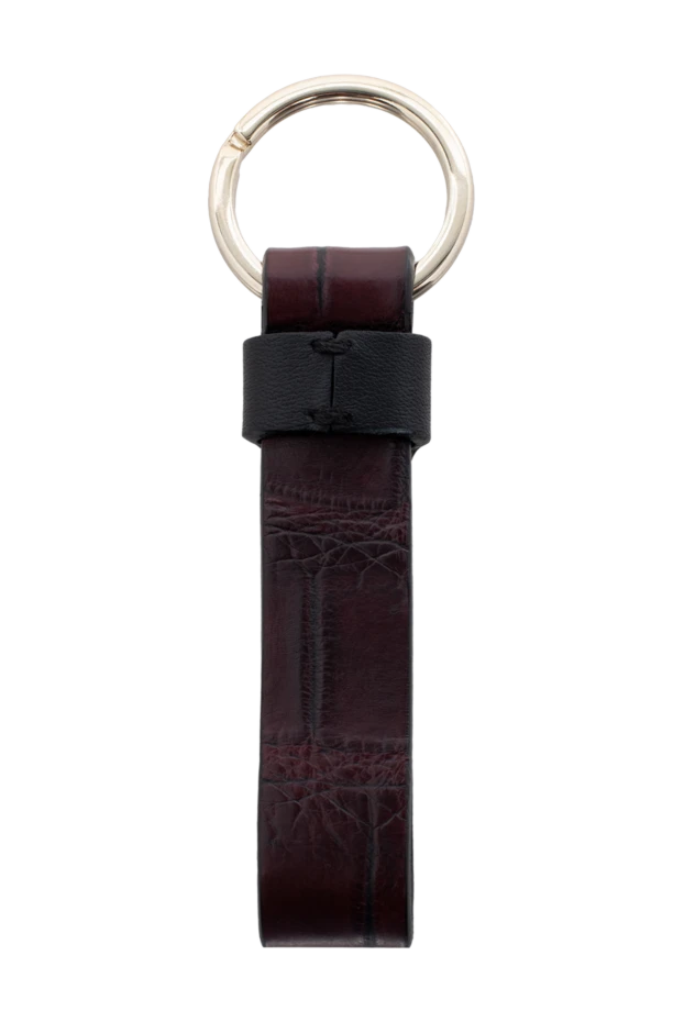 Brioni man keychain made of crocodile skin burgundy for men buy with prices and photos 144869 - photo 2