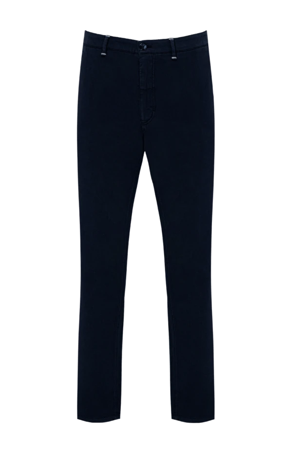 Zilli мужские брюки из хлопка и шелка синие мужские купить с ценами и фото 144967 - фото 1