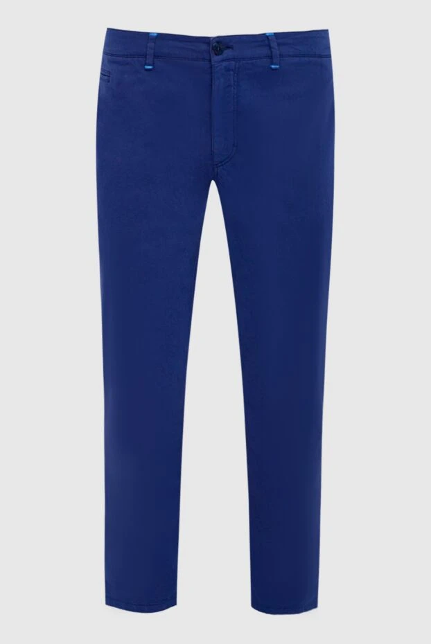 Zilli мужские брюки из хлопка и шелка синие мужские купить с ценами и фото 144969 - фото 1