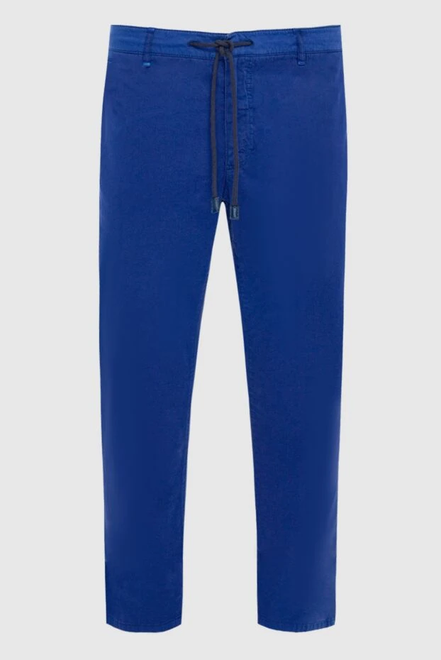 Zilli мужские брюки из хлопка и шелка синие мужские купить с ценами и фото 144980 - фото 1