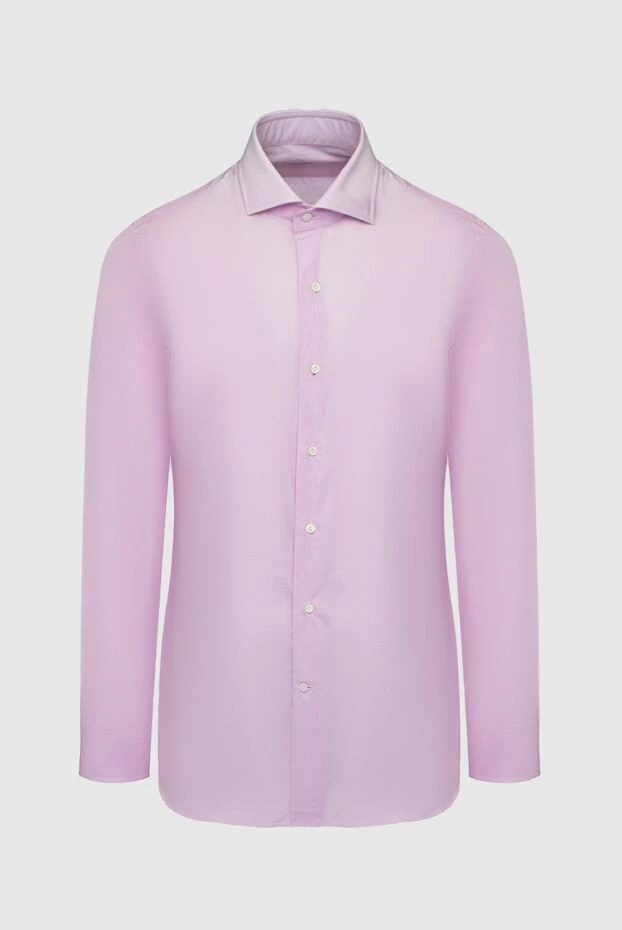Alessandro Gherardi мужские сорочка из хлопка розовая мужская купить с ценами и фото 145042 - фото 1