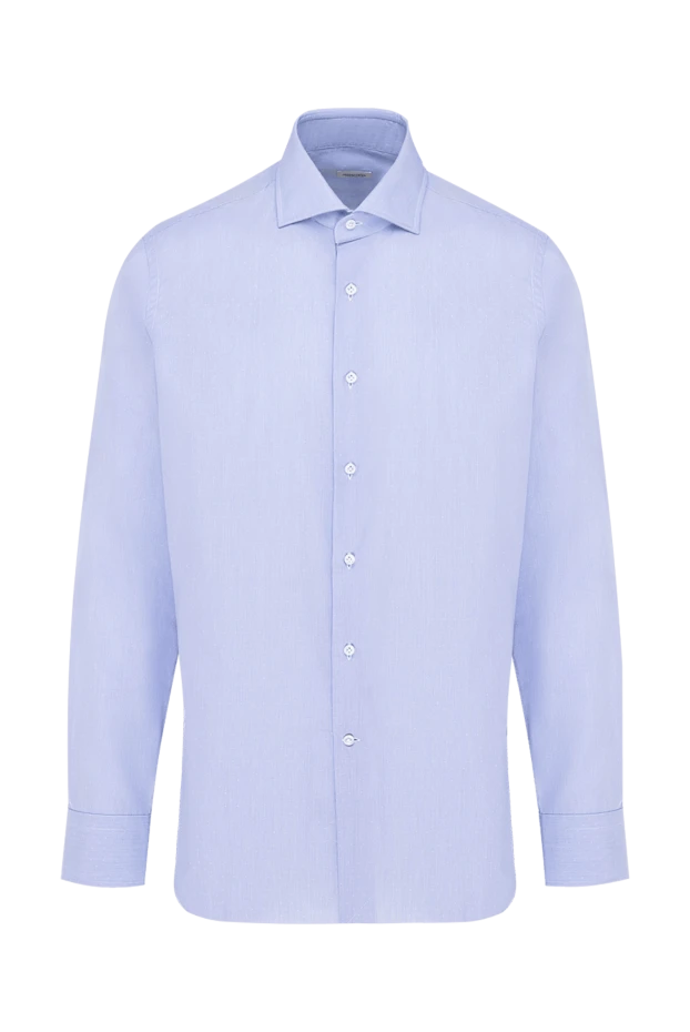 Alessandro Gherardi мужские сорочка из хлопка голубая мужская купить с ценами и фото 145060 - фото 1