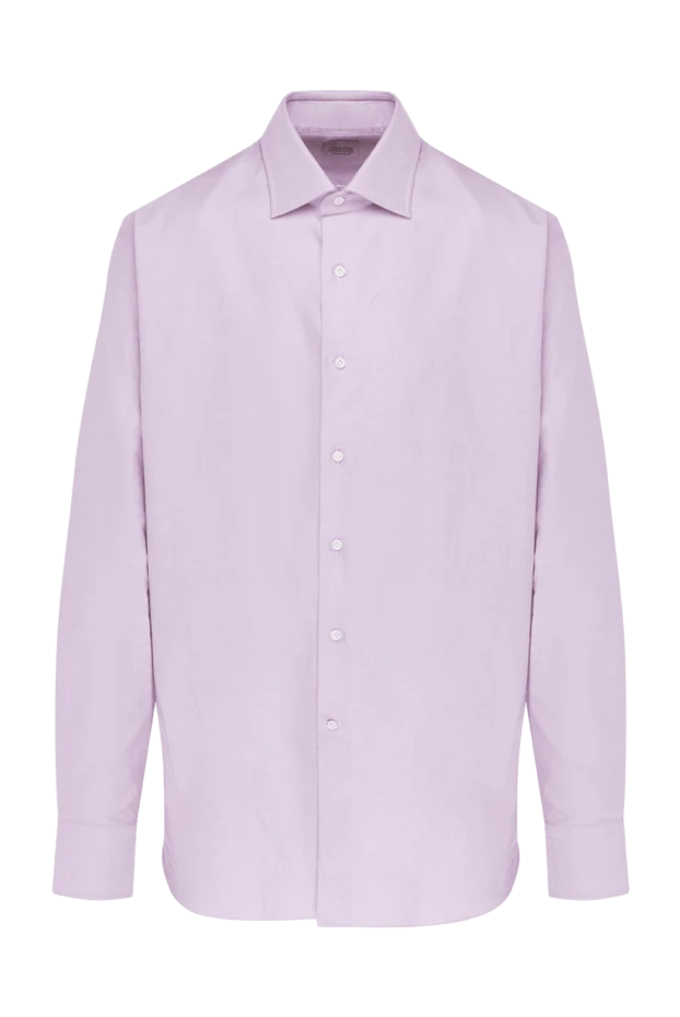 Alessandro Gherardi мужские сорочка из хлопка розовая мужская купить с ценами и фото 145062 - фото 1