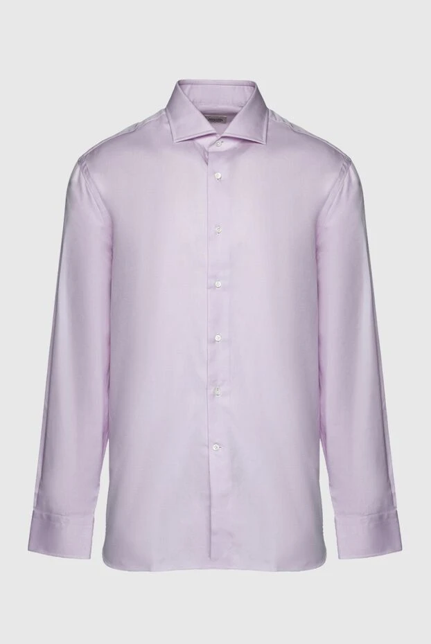 Alessandro Gherardi мужские сорочка из хлопка фиолетовая мужская купить с ценами и фото 145063 - фото 1