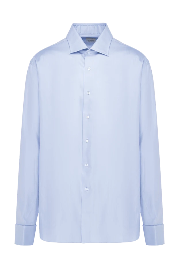 Alessandro Gherardi чоловічі рубашка з бавовни блакитна чоловіча купити фото з цінами 145066 - фото 1