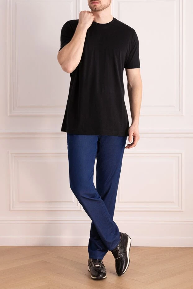 Tombolini man black cotton t-shirt for men 145070 - photo 2