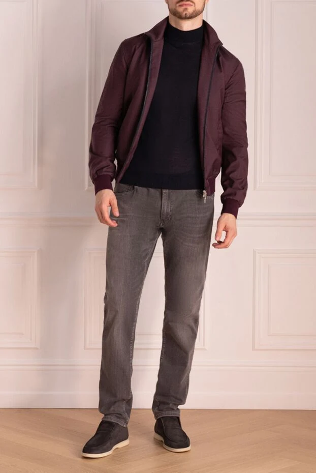 Tombolini man burgundy wool jacket for men 145073 - photo 2