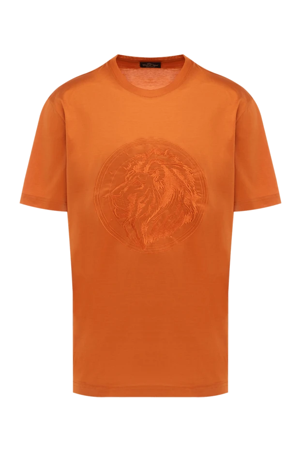 Cesare di Napoli man cotton t-shirt orange for men buy with prices and photos 145081 - photo 1