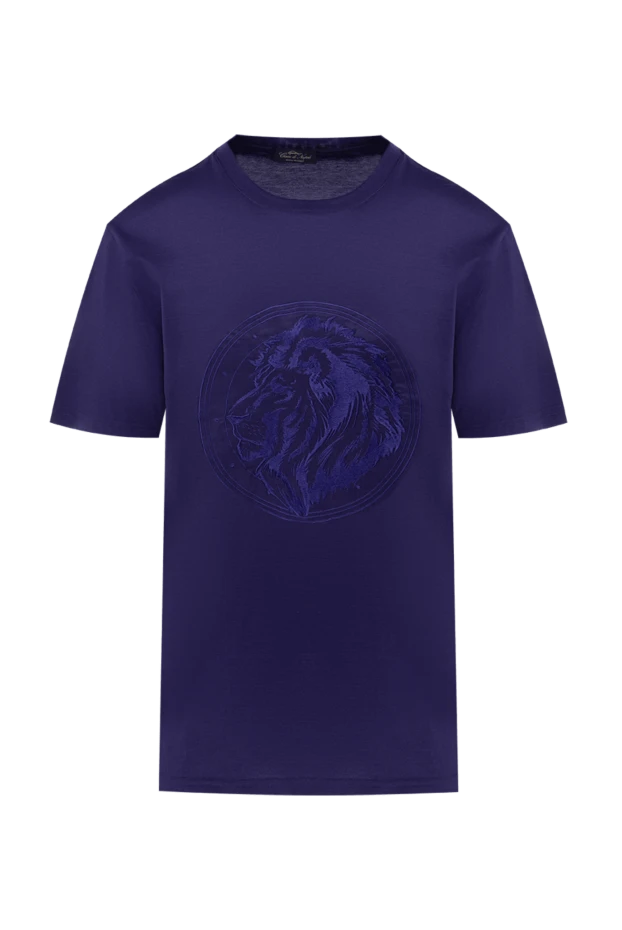 Cesare di Napoli man purple cotton t-shirt for men buy with prices and photos 145085 - photo 1