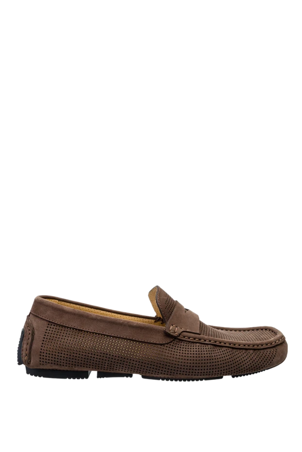 Cesare di Napoli man men's moccasins from nubuck brown buy with prices and photos 145097 - photo 1