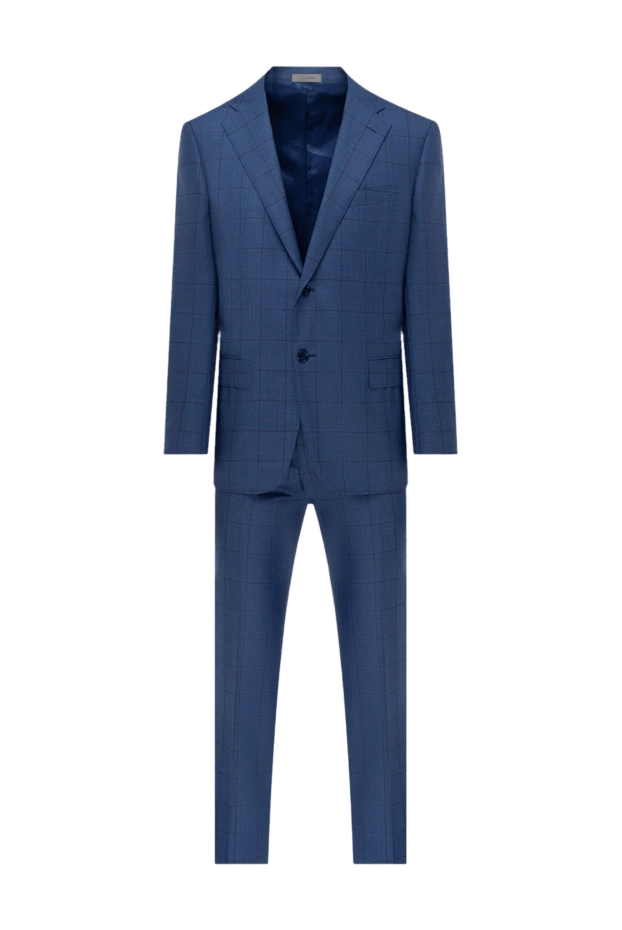 Corneliani man men's blue wool suit buy with prices and photos 145104 - photo 1