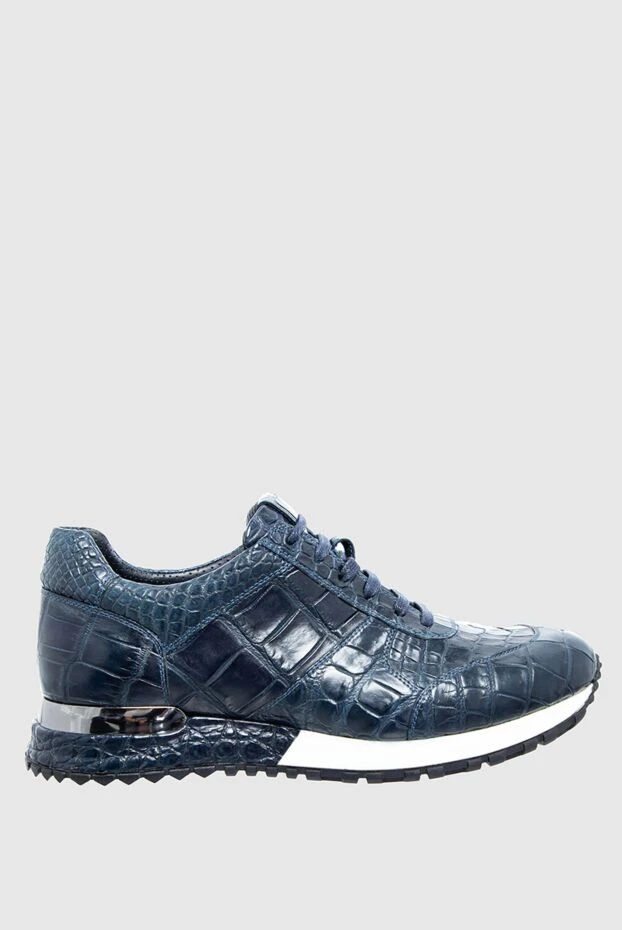 Cesare di Napoli man blue alligator sneakers for men buy with prices and photos 145116 - photo 1