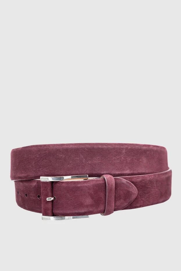 Cesare di Napoli man leather belt burgundy for men buy with prices and photos 145144 - photo 1