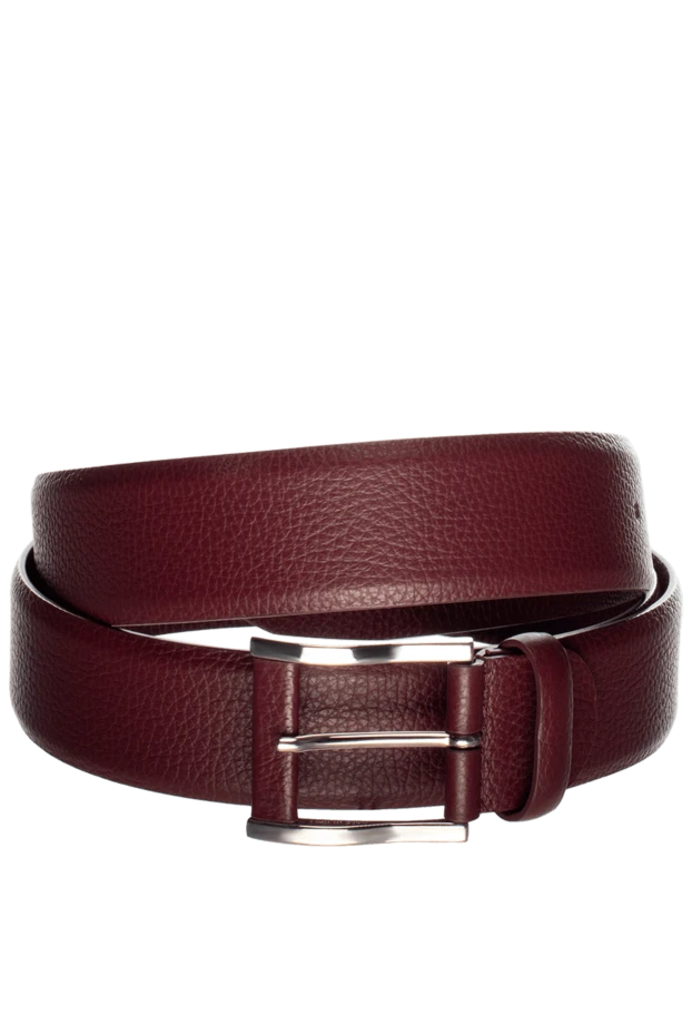 Cesare di Napoli man men's burgundy leather belt buy with prices and photos 145171 - photo 1
